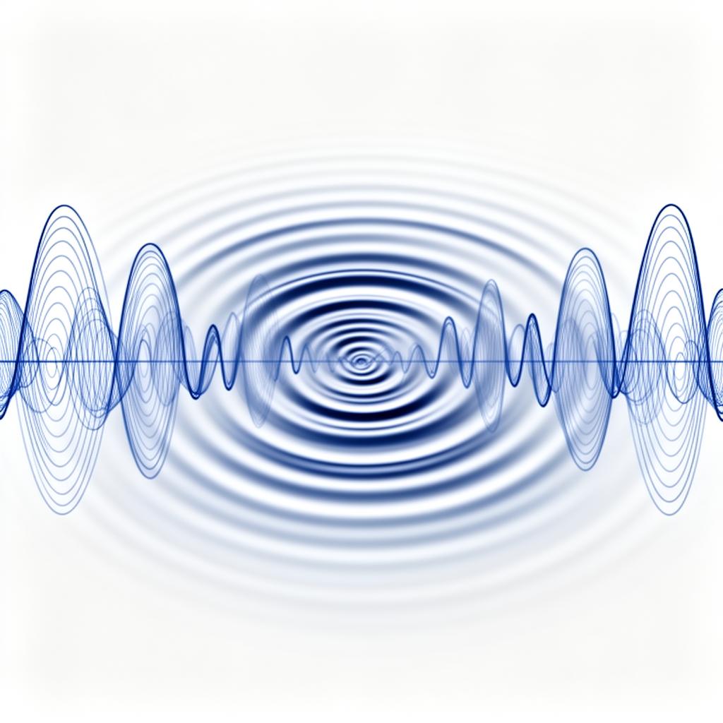 Pattern astratto di onde elettromagnetiche